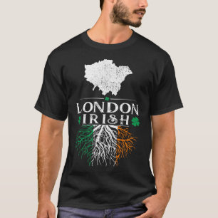 T-shirt London UK City Irish Roots St Patrick Day