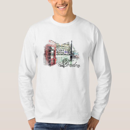 T-shirt Londres a illustré (Devant)
