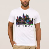 T-shirt Londres, Angleterre en graffiti (Devant)