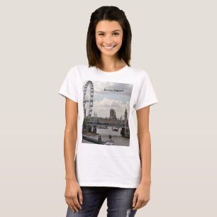 T-shirt Londres Angleterre Skyline, Big Ben, London Eye, T