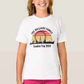 T-shirt Londres Angleterre Sunset Custom Family Trip Kids (Devant)