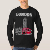 T-shirt Londres Black Modern Angleterre Royaume-Uni (Devant)
