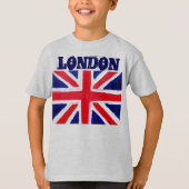 T-shirt Londres Black Modern Boys Angleterre Royaume-Uni (Devant)