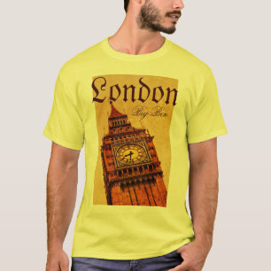 T-shirt Londres, grunge de Big Ben