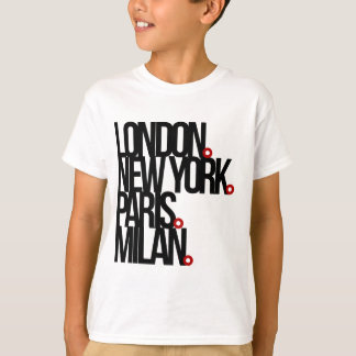 T-shirt Londres New York Paris