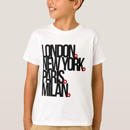 T-shirt Londres New York Paris (Devant)