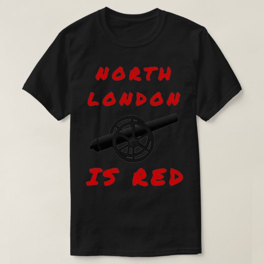 T-shirt Londres Nord Est Rouge (Design devant)
