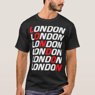 T-shirt Londres Retro Vintage Un Véritable Anglais D'Angle
