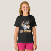 T-shirt Lone But Strong Wolf (Devant entier)