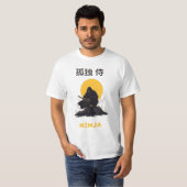 T-shirt Lonely Ninja Samurai Art Design (Devant entier)
