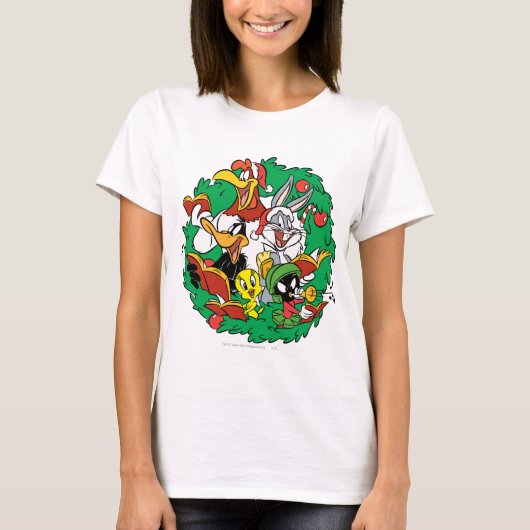 T-shirt LONEY TUNES™ Group Christmas Wath (Devant)