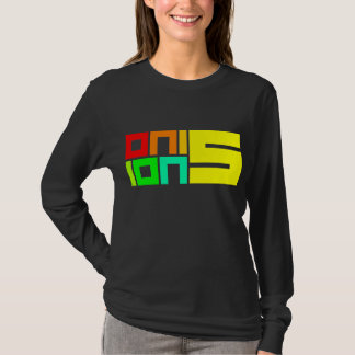 T-shirt Long arc-en-ciel de douille