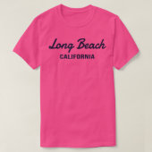 T-shirt Long Beach California Throwback Design Classique (Design devant)