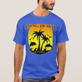 T-shirt Long Beach, dauphins de Ca (Devant)