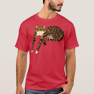 T-shirt Long Brown Tabby Cat