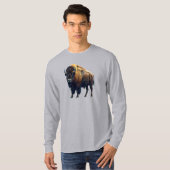 T-shirt long Buffalo américain (Devant entier)