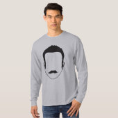 T-shirt Long classique de douille (Devant entier)
