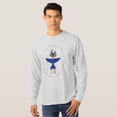 T-shirt long-cuir avec logo (Devant entier)
