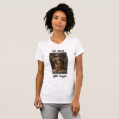 T-shirt Long Dachshund Haired Partez Le Long De Little Dog (Devant entier)