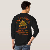 T-shirt Long des hommes gainé (Dos entier)