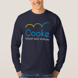 T-shirt Long-douille de logo de Cooke des hommes