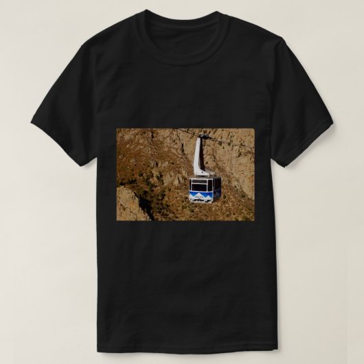 T-shirt Long du tramway de Sandia Peak (Design devant)
