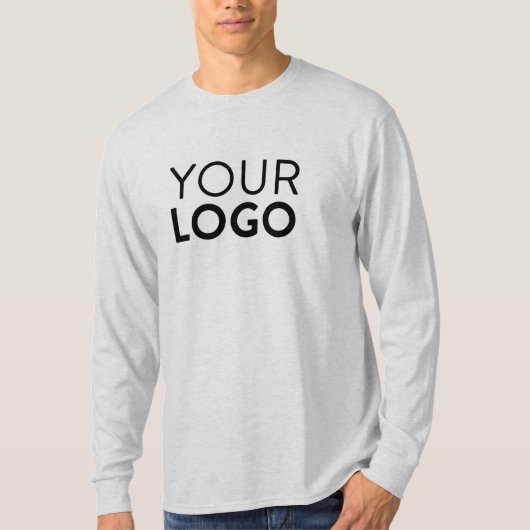 T-shirt long-duvet pour hommes - Ash (Devant)