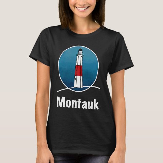 T-shirt Long Island lighthouse Montauk (Devant)