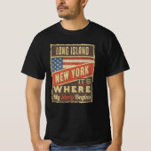 T-shirt Long Island New York (Devant)