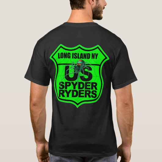 T-shirt Long Island NY Chapitre - Logo 2 Faces Vert (Dos)