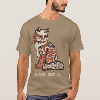 T-shirt Long Island Red Tribal Pour L'Oeuvre Artistique Am
