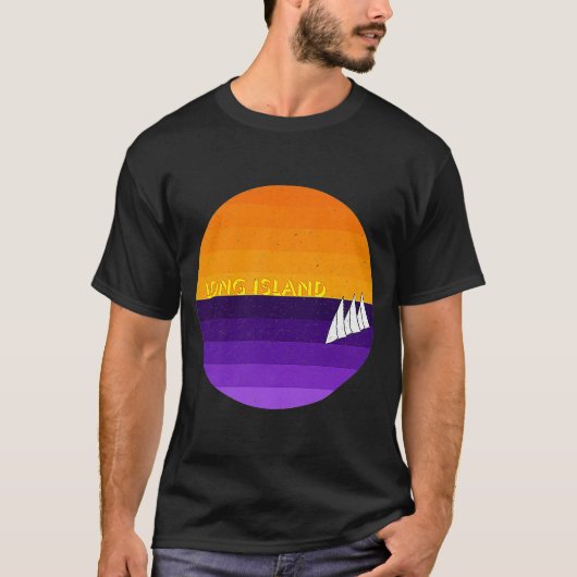 T-shirt Long Island Sunset (Devant)