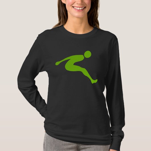 T-shirt Long Jump - Martian Green (Devant)