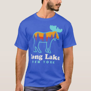 T-shirt Long Lake New York Adirondacks Moose Mounts
