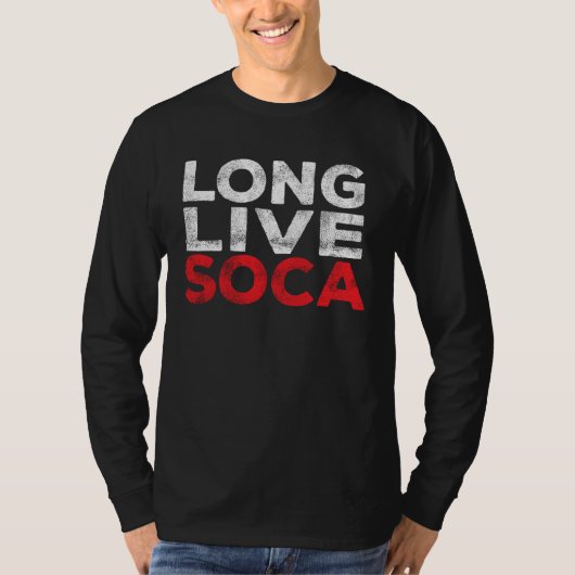 T-shirt Long Live Soca  Caribbean Soca Party (Devant)