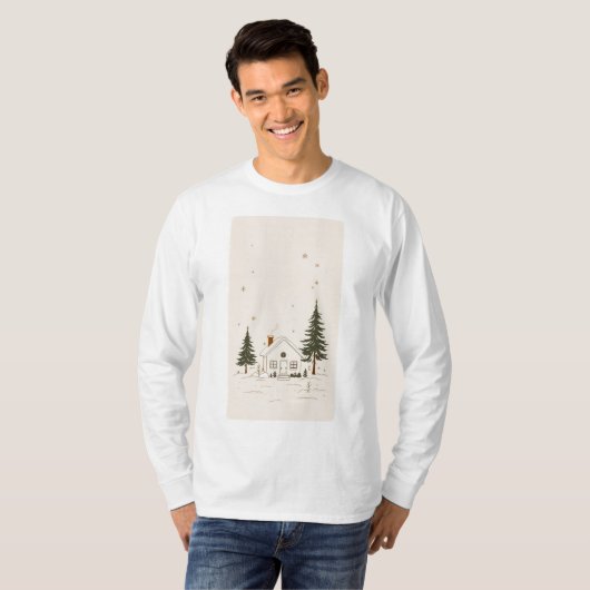 T-shirt long manches Cabine hiver (Devant entier)