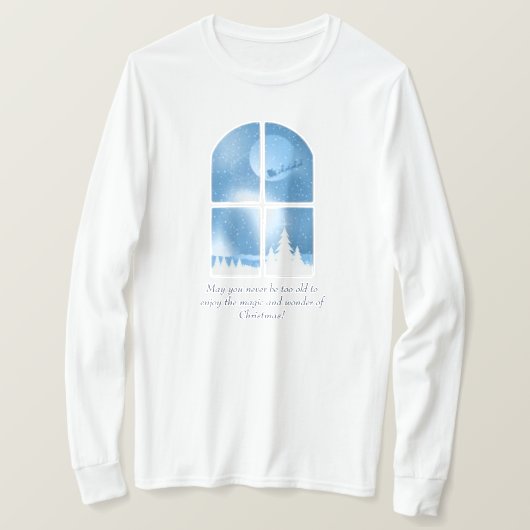 T-shirt long manches de Noël (Design devant)
