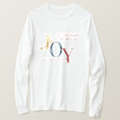 T-shirt long manches de Noël (Design devant)