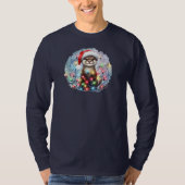 T-shirt long manches de Noël (Devant)