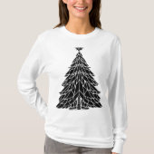 T-shirt long manches de Noël pour femmes (Devant)