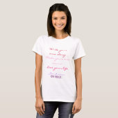 T-shirt long manches de votre vie (Devant entier)