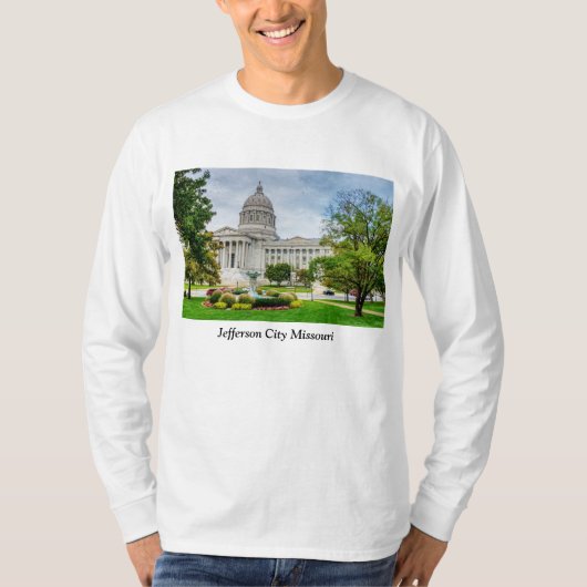 T-shirt long manches du Missouri Capitol (Devant)