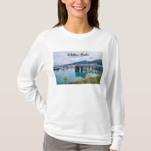 T-shirt long manches du port de l'Alaska Whittier