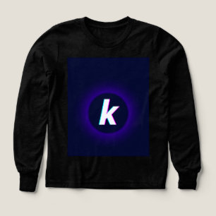 T-shirt long manches pour filles en gras "K" brill