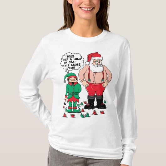 T-shirt Long Noël gainé des femmes (Devant)