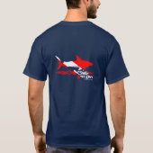 T-shirt Long piqué : Drapeau de piqué de requin (Dos)