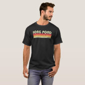 T-shirt Long Pond Maine Drôle de pêche Camping d'été (Devant entier)
