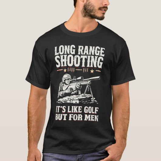 T-shirt Long Range Tirant Son Comme Golf Mais Pour Hommes (Devant)