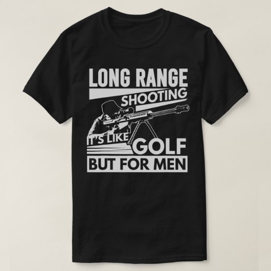 T-shirt Long Range Tirant Son Comme Golf Mais Pour Les Hom (Design devant)