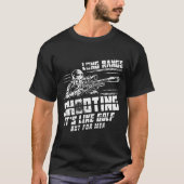 T-shirt Long Range Tirer C'Est Comme Golf Mais Pour Hommes (Devant)